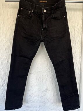 Nudie Jeans Black Slim Fit Jeans